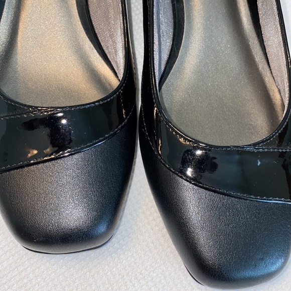 Woman’s life Stride Grandeur Black Wedges size 8 M - Picture 5 of 11